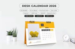 A5 Size Desk Calendar 2026 Product Image 4