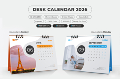 A5 Desk Calendar 2026