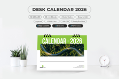 Professional A5 Desk Calendar 2026