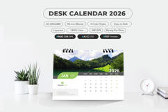 A5 Size Desk Calendar 2026 Product Image 2