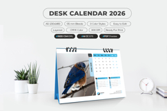 2026 desk calendar printable A5 minimalist