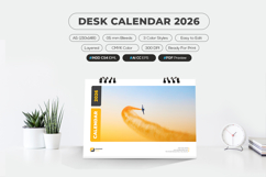 2026 desk calendar printable A5 minimalist