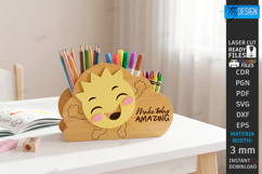 Desk Organizer Laser Cut | Kids Pencil Holder Designs | CNC Product Image 1