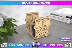 Desk Organizer | Bus Shape | Supplies Organizer | CNC File Product Image 1