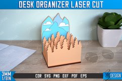 Desk Organizer| Forest | Supplies Organizer |Notebook Holder Product Image 1