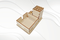 Gift desk organizer, laser cut files, office accessory Product Image 3