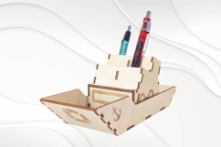 Desk Organizer Steamship, stand holder, greeting decor Product Image 2