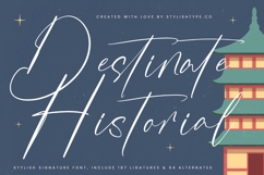 Destinate Historial - Stylish Signature Font Product Image 1