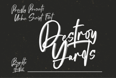 Destroy Yards Urban Script Font Product Image 1