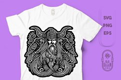 Detailed illustration of Odin with Ravens | Vector Format Product Image 1