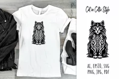 cat,  celtic,  style,  svg,  folk design, silhouette, laser cut, paper cut,  sublimation,  t-shirt design, mug design, tumbler design, pillow design, can glass, stamp, stencil, pet, craft,