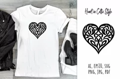 Heart,  celtic,  style,  svg,  folk design, silhouette, laser cut, paper cut,  sublimation,  t-shirt design, mug design, tumbler design, pillow design,  can  glass,  stamp,  stencil,  pet, craft, jpg, svg, pdf, ai, vector, png, tattoo, logo design, natura