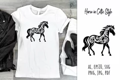Horse,  celtic,  style,  svg,  folk design, silhouette, laser cut, paper cut,  sublimation,  t-shirt design, mug design, tumbler design, pillow design,  can  glass,  stamp,  stencil,  pet, craft, jpg, svg, pdf, ai, vector, png,