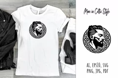 Man,  celtic,  style,  svg,  folk design, silhouette, laser cut, paper cut,  sublimation,  t-shirt design, mug design, tumbler design, pillow design,  can  glass,  stamp,  stencil,  pet, craft, jpg, svg, pdf, ai, vector, png,