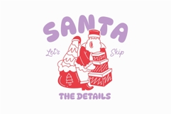 Santa Let&#039;s Skip The Details Naughty Christmas T-shirt Product Image 1