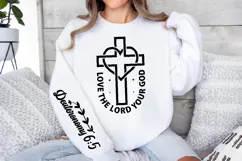 Love the Lord Your God Sleeve SVG, Christian Sleeve SVG Product Image 3