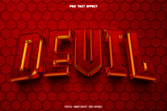 Devil 3D editable text effect Product Image 1