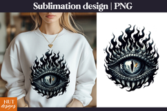 Gothic Eye Sublimation PNG Evil eye Halloween Product Image 1