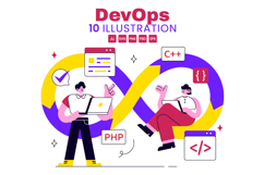 10 DevOps Vector Illustration Product Image 1