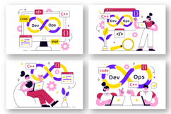 10 DevOps Vector Illustration Product Image 3
