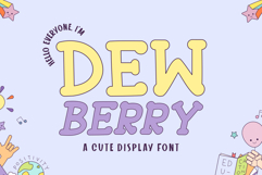 Dewberry - A Cute Display Font Product Image 1
