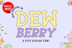 Dewberry | Italic Cute Display Webfont for Playful Websites Product Image 1
