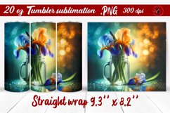 Tumbler wrap | Flowers in a glass jar Product Image 1