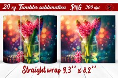 Tumbler wrap | Flowers in a glass jar Product Image 1