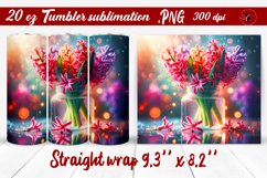 Tumbler wrap | Flowers in a glass jar Product Image 1