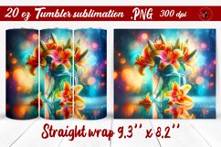 Tumbler wrap | Flowers in a glass jar Product Image 1