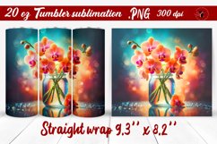 Tumbler wrap | Flowers in a glass jar Product Image 1