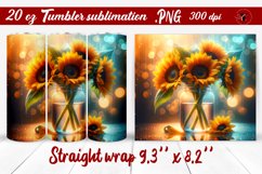Tumbler wrap | Flowers in a glass jar Product Image 1