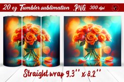 Tumbler wrap | Flowers in a glass jar Product Image 1