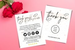 Thank You Card for Small Business Template 2 Sided Product Image 9