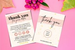 Thank You Card for Small Business Template 2 Sided Product Image 10