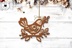 Scandinavian Folk Ornaments | Layered Christmas Decor SVG Product Image 2