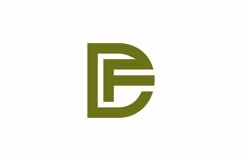DF FD logo design vector template (3718794)