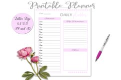 Printable Daily Planner Page Product Image 1