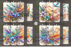 4 Dragonfly Tumbler Sublimation, 20 oz Tumbler Wrap Product Image 2