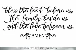 SVG Bless The Food Before Us, The Family Beside Us and The L Product Image 2
