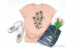 Daisy bouquet svg, flower arrangement svg, Floral bunch Product Image 2