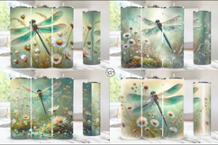 4 Dragonfly Tumbler Sublimation, 20 oz Tumbler Wrap Product Image 2