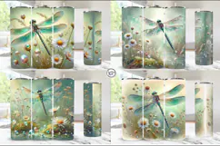 4 Dragonfly Tumbler Sublimation, 20 oz Tumbler Wrap Product Image 2