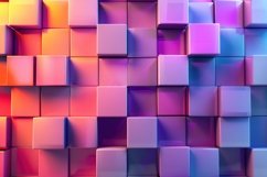 3D Colorful Cubes Background Wallpaper Product Image 1