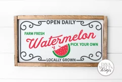 Farm Fresh Watermelon SVG | Farmhouse Sign | DXF and more Product Image 1