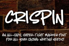 Crispin - handwritten marker font - Free Font of The Week Product Image 7