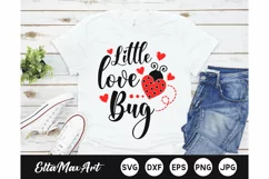 Little love bug SVG, Valentine SVG, Valentine's SVG Cut File Product Image 1