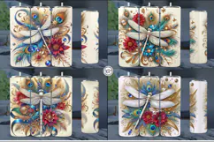 4 Dragonfly Tumbler Sublimation, 20 oz Tumbler Wrap Product Image 2