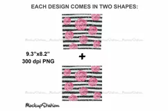 Pink Glitter Cheetah 20oz Skinny Tumbler Design PNG Product Image 2