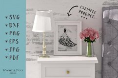 Floral Bride No.2 - SVG EPS DXF PNG JPG PDF Cutting File Product Image 3